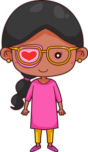 Indian girl with eyepatch and amblyopia Indian girl with eyepatch and amblyopia