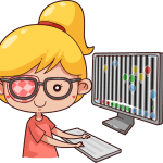 Girl with Amblyopie playing Caterna